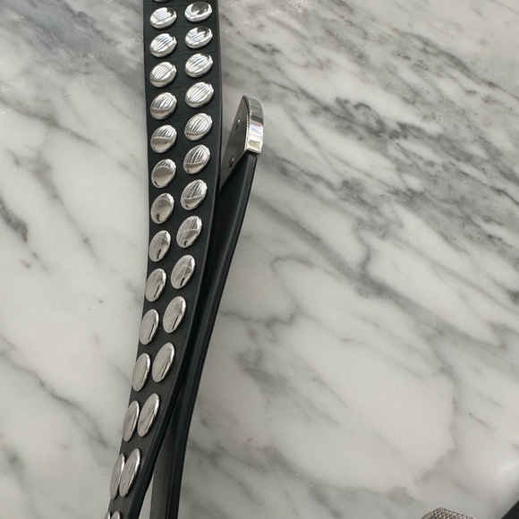 Prada New Vela Studded Black and Red Messenger Bag - Picture 9 of 12